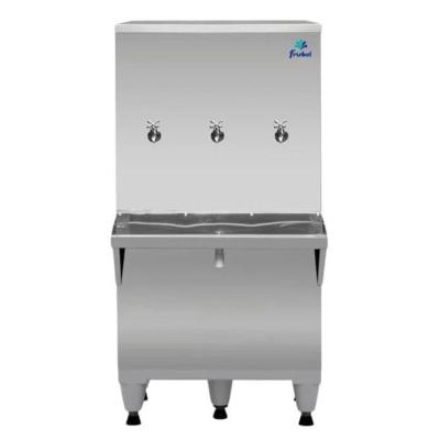 Bebedouro Industrial Coluna 100 Litros Ra10 Frisbel Bebedouro Inox 220V