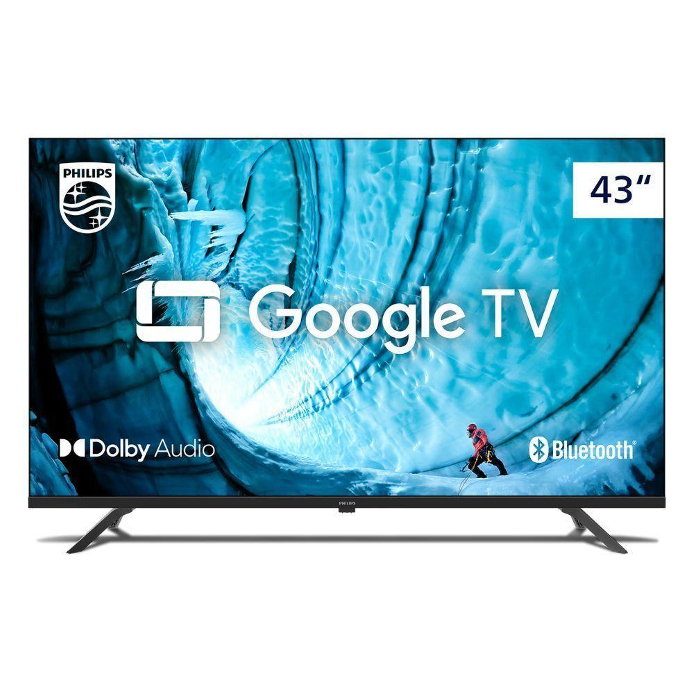 Smart TV Philips 43 Full HD Google TV Comando De Voz HDR Preto Bivolt - 1