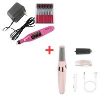 Kit Lixadeira Unha Eletrica Profissional Motor Bivolt E Removedor De Calos Esfoliador Para Os Pés USB - 1