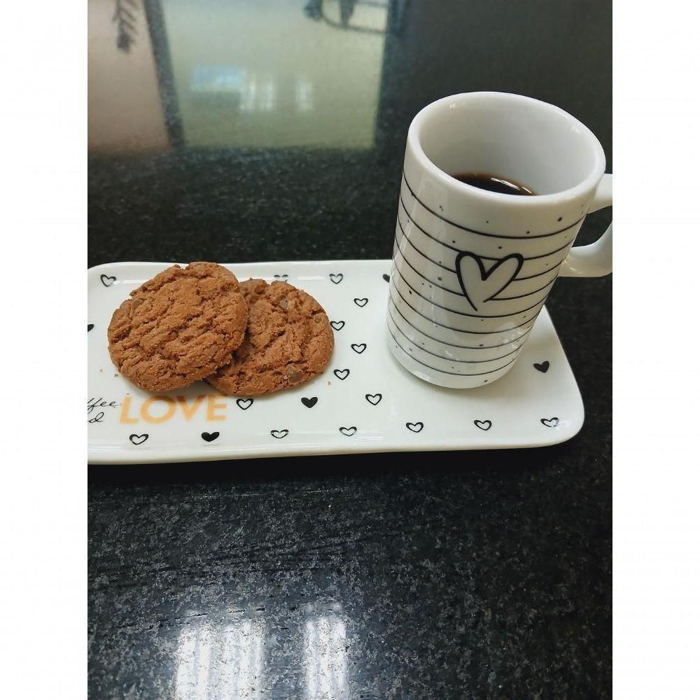 Kit Xicara De Cafe 80ml Com Pires Retangular Porcelana Branco - 7