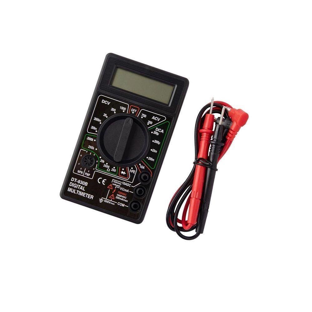 Multímetro Digital Profissional Portátil Com Cabo Teste Hutz - 4