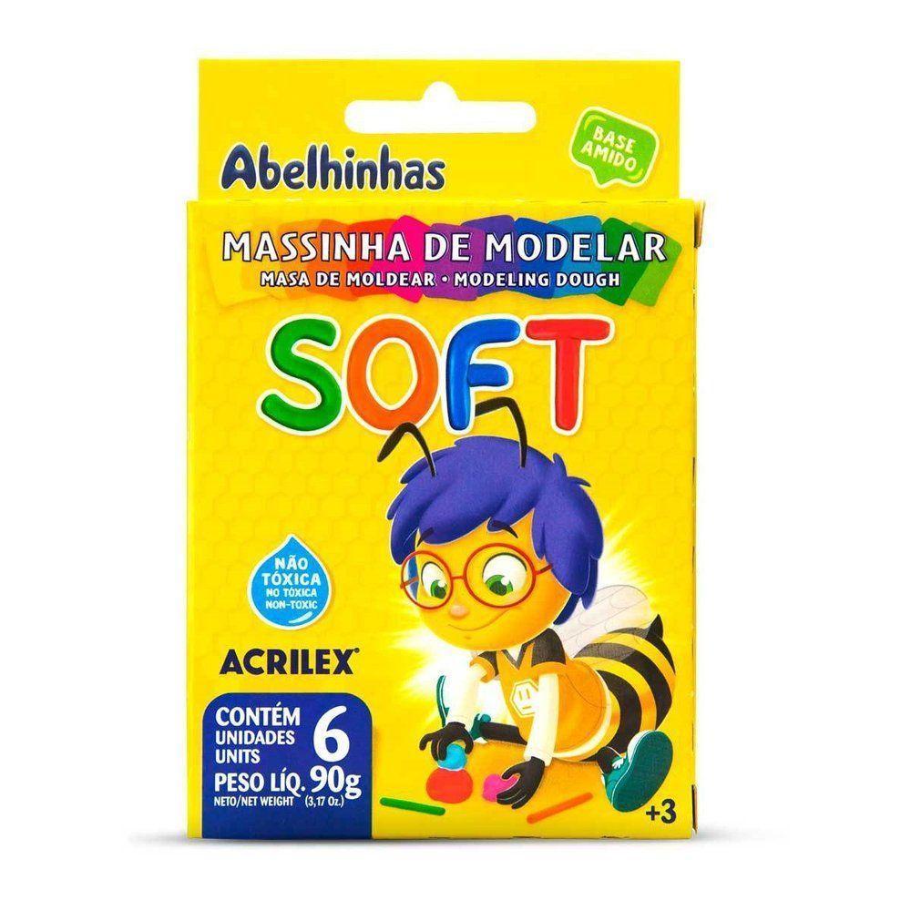 Massinha De Modelar Soft Com 6 Cores - 1