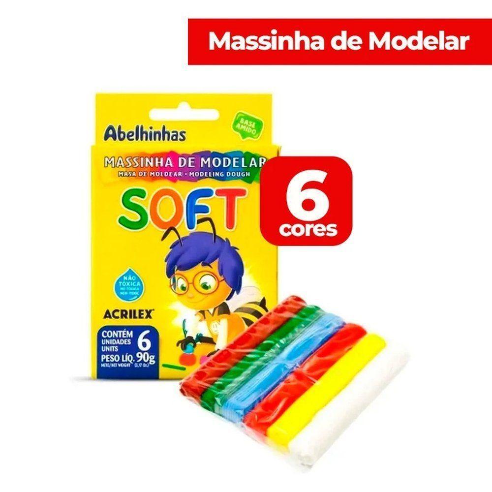 Massinha De Modelar Soft Com 6 Cores - 3