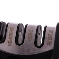 Afiador De Facas Em Aço Inox E Abs Black 20x5x7,5cm - 2