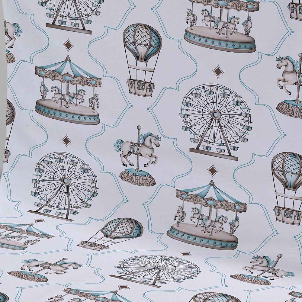 Cueiro Duplo Tecebem Baby Malha 100% Algodão Estampado Jean 80cm X 90cm Trigo - 3