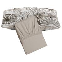 Jogo De Cama Tecebem Solteiro King Malha 100% Algodão Cloe 2 Peças Premium Trigo - 1