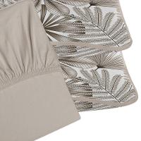 Jogo De Cama Tecebem King Malha 100% Algodão Cloe 3 Peças Premium Trigo - 2