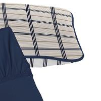 Jogo De Cama Tecebem Solteiro King Malha 100% Algodão Otto 2 Peças Premium Marinho - 3