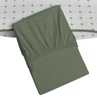 Jogo De Cama Tecebem Solteiro Malha 100% Algodão Hugo 2 Peças Premium Oliva - 3