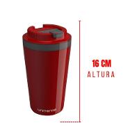 Copo Térmico Com Tampa 400 Ml Vermelho - Unitermi - 3