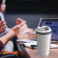 Copo Térmico Com Tampa 400 Ml Branco - Unitermi - 2