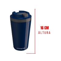 Copo Térmico Com Tampa 400 Ml Azul - Unitermi - 3