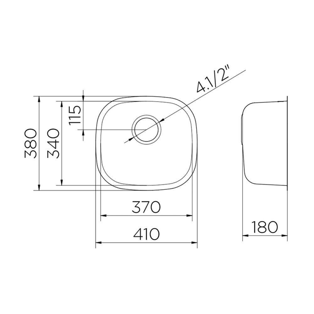 Cuba Docol Invicta 37x34 016972ch Inox Alto Brilho - 2