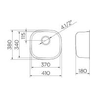 Cuba Docol Invicta 37x34 016972ch Inox Alto Brilho - 2
