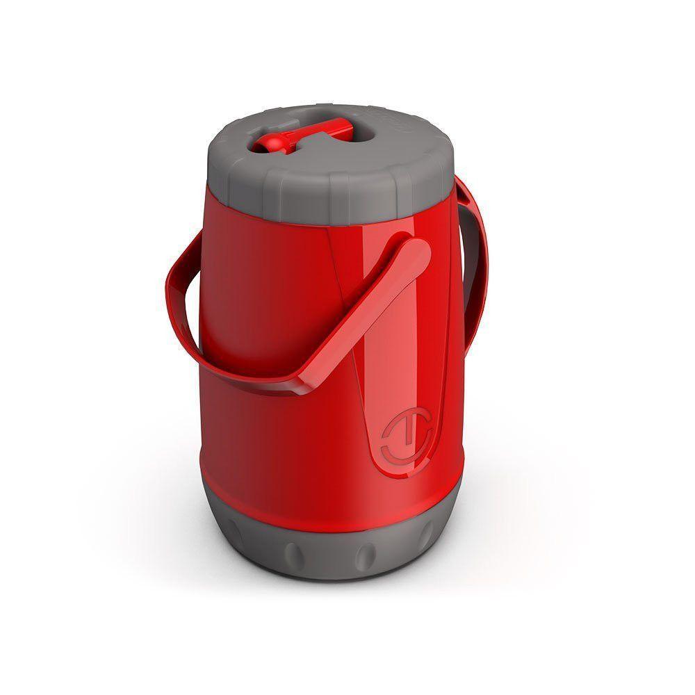 Jarra Térmica Pavia 2,5lts Com Alça Bico Chimarrão Vermelha - 1