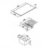 Cuba Dupla Docol Bistrô 60x40 90021127016 Com Canal Equipado Inox Escovado - 4