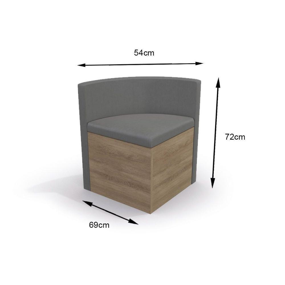 Cadeira Sala de Jantar 4CAD800 Kit 4 Un Nogal/Suede Caramelo - Kappesberg - 5