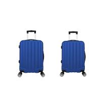 Kit Mala De Viagem ABS 2 Peças Adventure E Action Fortt Azul MAB01-AZ - 1