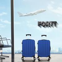 Kit Mala De Viagem ABS 2 Peças Adventure E Action Fortt Azul MAB01-AZ