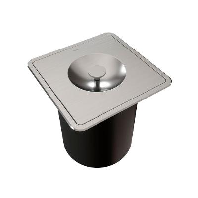 Lixeira Docol De Embutir 6l Quadrada Aço Inox Escovado