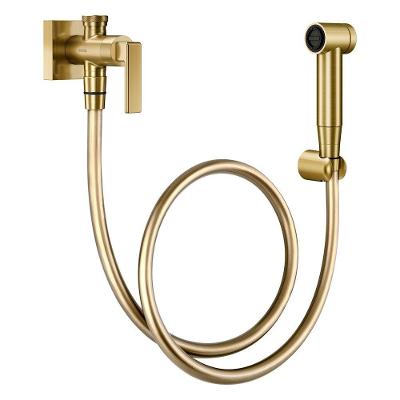 Ducha Higiênica Docol Stillo 823772 Com Registro E Derivação Ouro Escovado