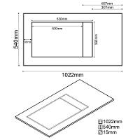 Balcão Multiuso Para Cooktop 4 Bocas Georgia Branco - Lumil Móveis - 5