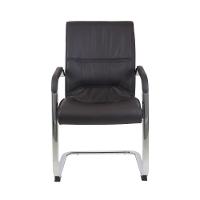 Cadeira De Escritório Interlocutor Big Fixa Com Braço Marrom Marrom Café - 2