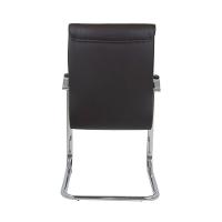 Cadeira De Escritório Interlocutor Big Fixa Com Braço Marrom Marrom Café - 5