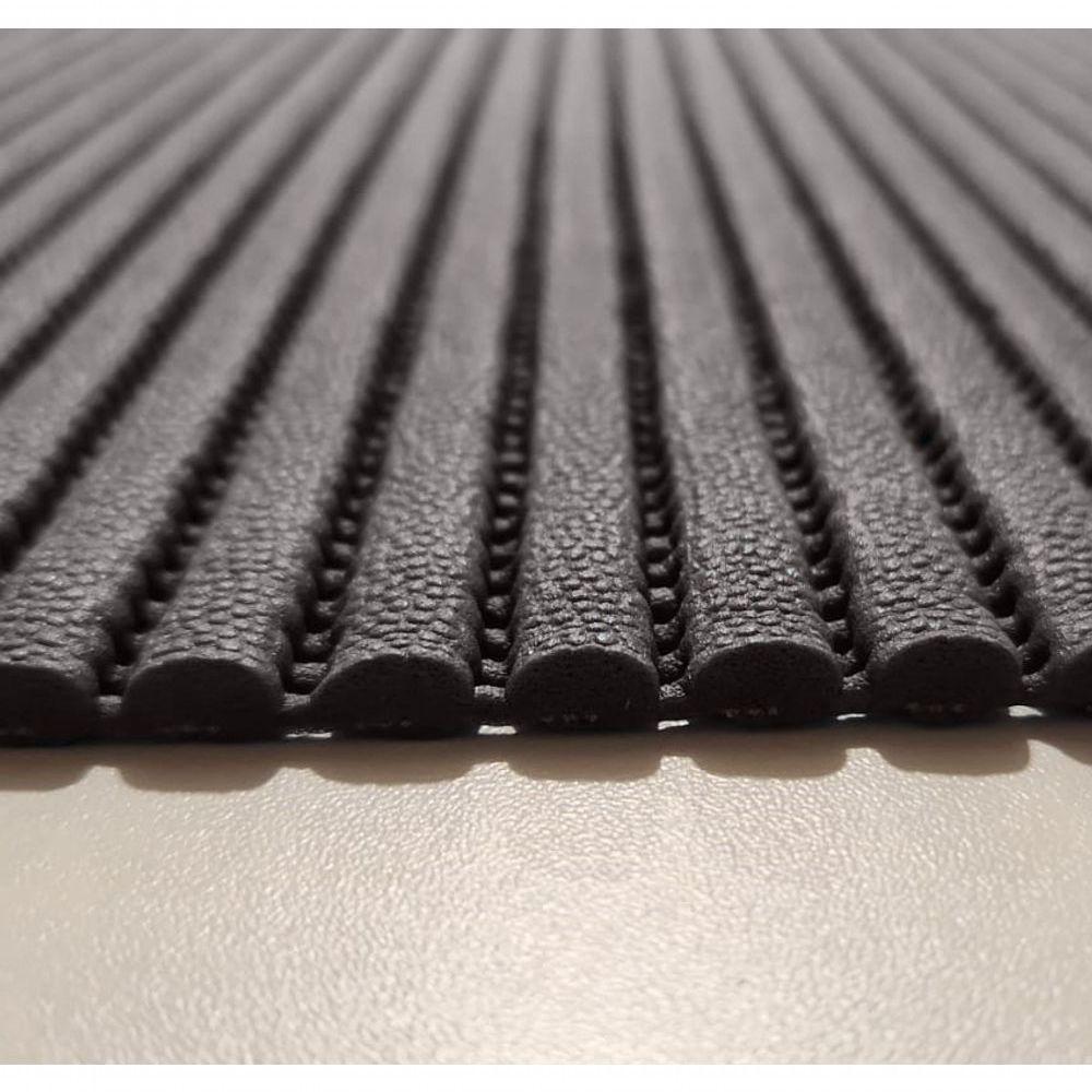 Tapete Passadeira Capacho Emborrachada Antiderrapante 0,65x1,00 Grafite - 4