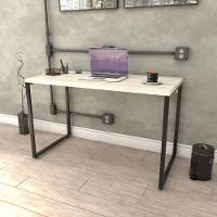 Mesa De Escritório Office 120cm Estilo Industrial Prisma C08 Snow - Mpozenato - 2