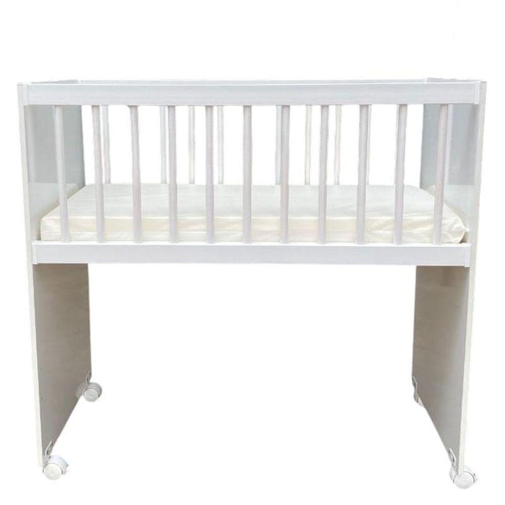 Quarto Bebê 6 Portas Ternura Baby E Mini Berço Moisés Alegria Com Colchão Branco Flex - Incorplac - 6