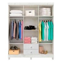 Quarto Bebê 6 Portas Com Gaveteiro Ternura Baby E Mini Berço Moisés Alegria Com Colchão - Incorplac - 3