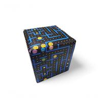 Mini Puff Banqueta Quadrado Cubo Decorativo Courino e Suede Game Courino - 2