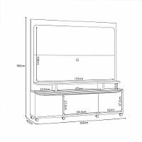 Home Estante Para Tv De Até 70 Polegadas 2 Portas E 1 Gaveta Mania Offwhite/cinamomo Gran Belo
