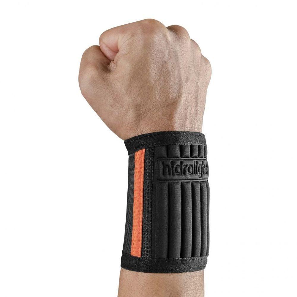 Munhequeira Cross Training Ajustável Preta E Laranja - 1