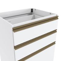 Balcão 3 Gavetas Kappesberg Celeste 100% Mdf Branco 60cm - 5