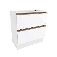 Balcão 2 Gavetas Kappesberg Celeste 100% Mdf Branco 80cm - 1