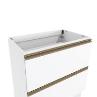 Balcão 2 Gavetas Kappesberg Celeste 100% Mdf Branco 80cm - 5