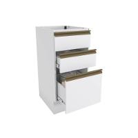 Balcão 3 Gavetas Kappesberg Celeste 100% Mdf Branco 40cm - 2
