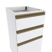 Balcão 3 Gavetas Kappesberg Celeste 100% Mdf Branco 40cm - 5