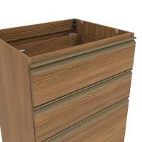 Balcão 3 Gavetas Kappesberg Celeste 100% Mdf Nogueira 60cm - 5