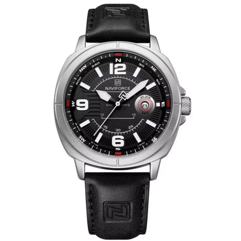 Relógio Masculino De Quartzo Design Esportivo Impermeavel à Prova D'água 3atm Prata - 1