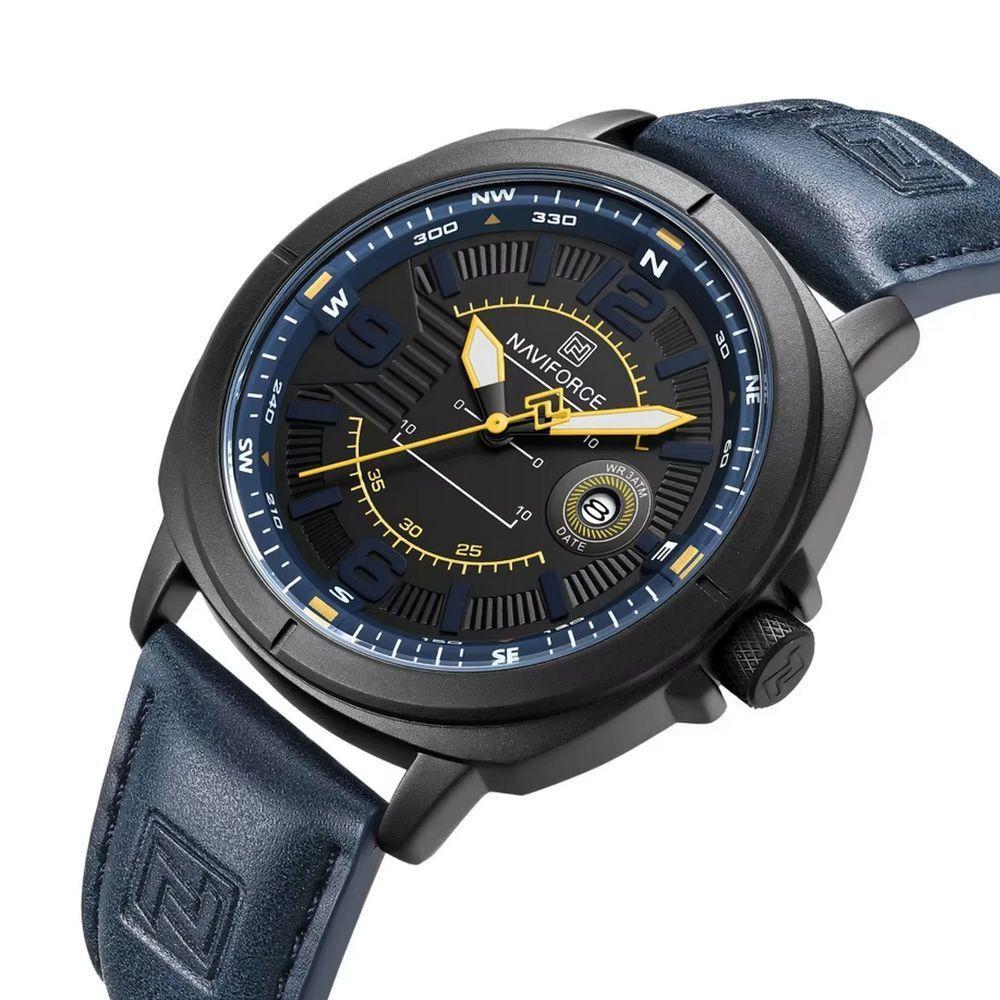 Relógio Masculino De Quartzo Design Esportivo Impermeavel à Prova D'água 3atm Azul - 2