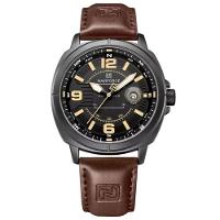 Relógio Masculino De Quartzo Design Esportivo Impermeavel à Prova D'água 3atm Marrom - 1