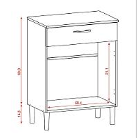 Armário De Cozinha Balcão Multiuso Para Micro Ondas Com Gaveta Diamante Branco Kit's Paraná Branco - 2
