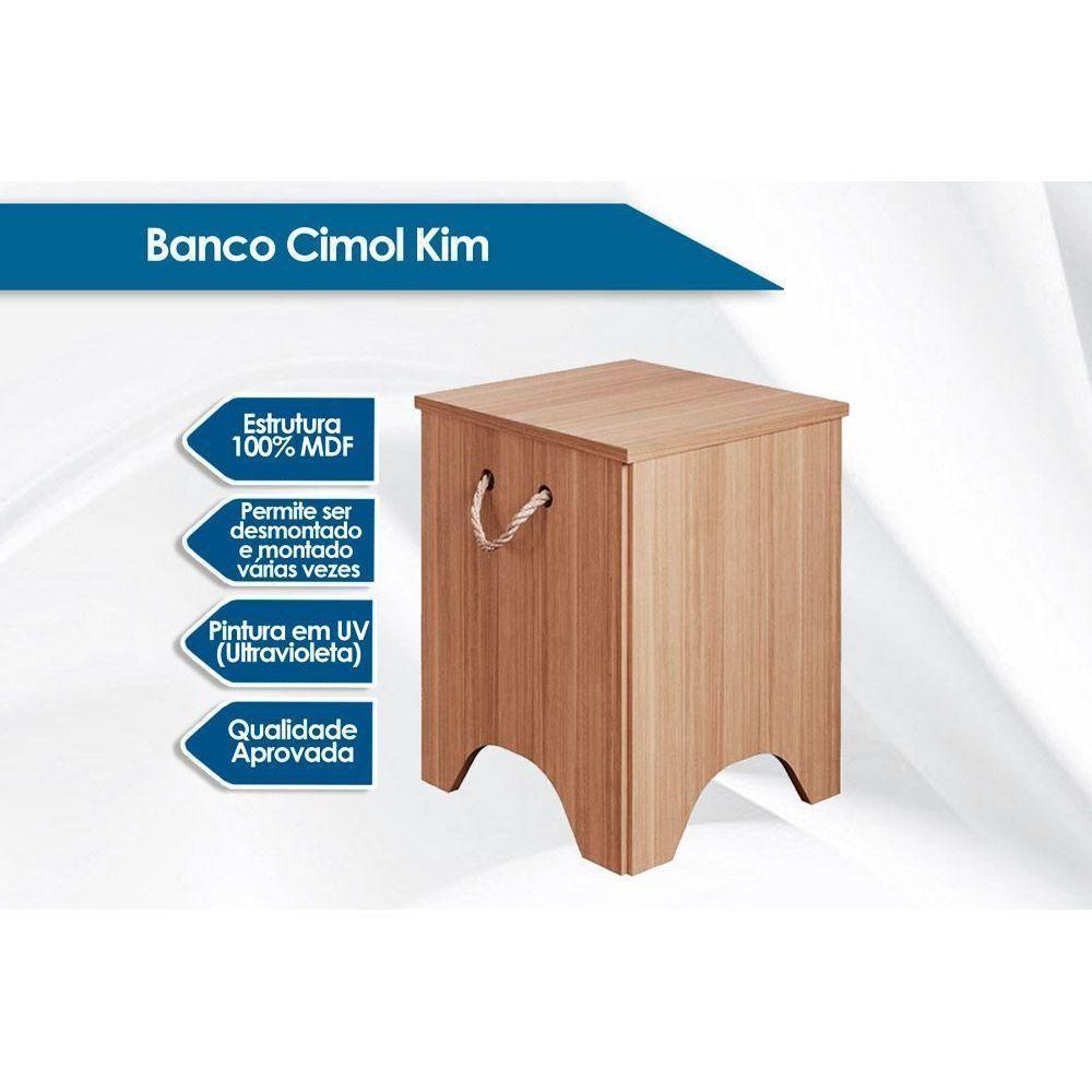 Banqueta Sala de Jantar Kim Kit 2 Un Nature - Cimol - 5