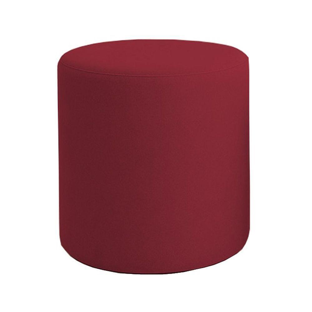 Puff Beca Cilindro Boucle Live - 7 Decor Bordo - 1