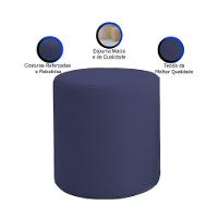 Puff Beca Cilindro Boucle Live - 7 Decor Azul Marinho - 3
