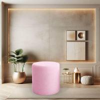 Puff Beca Cilindro Boucle Live - 7 Decor Rosê - 2