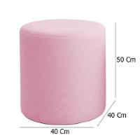 Puff Beca Cilindro Boucle Live - 7 Decor Rosê - 4